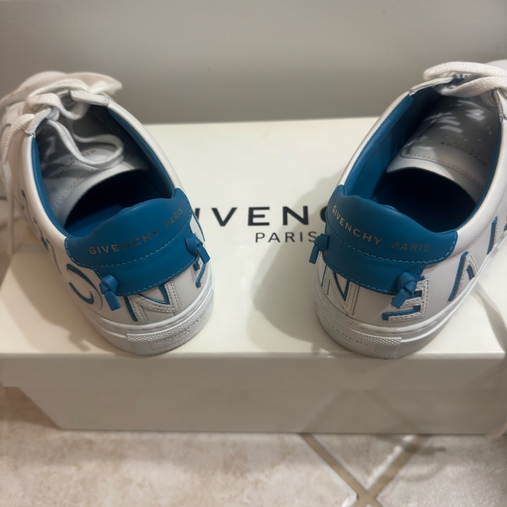 Givenchy Urban Street White and Blue Sneakers
